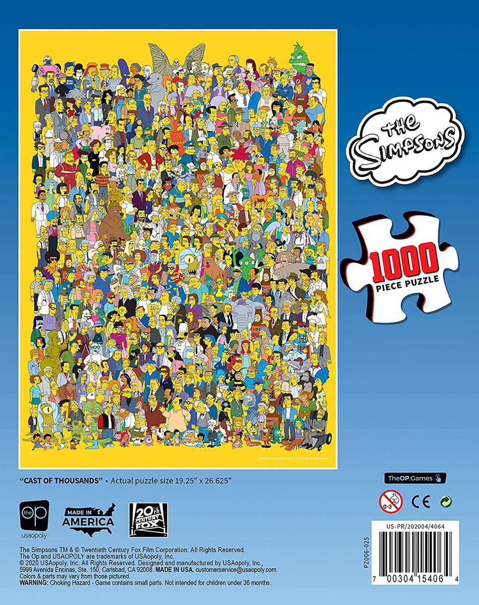 The Simpsons Casting Call 1000-Piece Puzzle