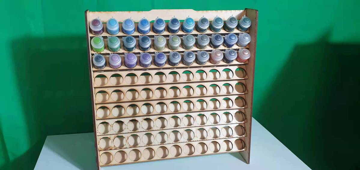 PLYDOLEX Vallejo Paint Rack Organizer with 72 Holes for Miniature Pain