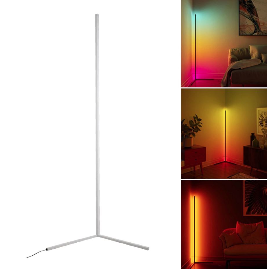 Minimalist Floor Lamp Rgb+remote Led Corner Standing Lamp Led Floor 