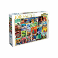 Harlington Travel Stamp Fun Puzzle 1000pc