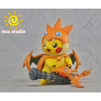 Sun Studio Pokemon Pikachu Cosplay Charizard Y Resin Figure