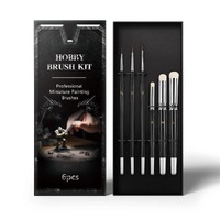 Kolinsky Brush & Drybrush Set 6 Brushes