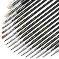 Detail Nylon Paint Brush Set 15 PCS & Drybrush 3PCS