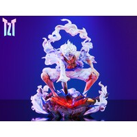 TZT Studio One Piece Nika Luffy 2nd Gear Explosion LED GK Resin Statue