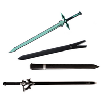 Sword Art Online Kirigaya Kazuto's Elucidator&Dark Repulser Set with Stand