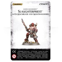 Warhammer Age of Sigmar: Khorne Bloodbound Slaughterpriest with Hackblade and Wrath-hammer