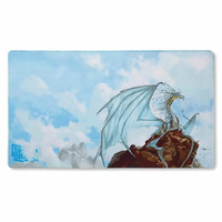 Playmat - Dragon Shield - Case and Coin - Silver Caelum