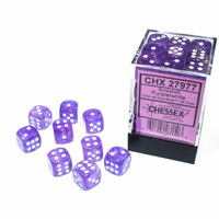 CHX 27977 Borealis 12mm d6 Purple/white Luminary Block (36)