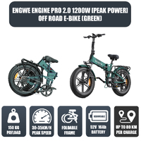 Engwe Engine PRO 2.0 1200W(Peak Power) Off Road Electric Bike Green