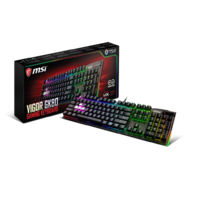 MSI Vigor GK80 RGB Mechanical Gaming Keyboard - Cherry MX Red/ Silver