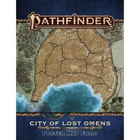 Pathfinder Second Edition Lost Omens City of Lost Omens Poster Map Folio