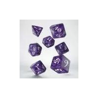 Q Workshop Classic RPG Lavender & White Dice Set 7