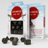 Q Workshop Deep Night Firefly Japanese 7 Dice Set