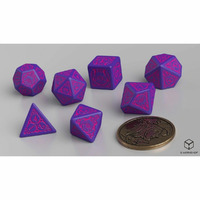 Q Workshop The Witcher Dice Set Dandelion - Viscount de Lettenhove Dice Set 7 with coin