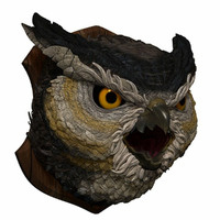 Dungeons & Dragons Owlbear Head Trophy Plaque