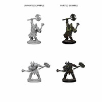 Pathfinder Deep Cuts Unpainted Miniatures Half-Orc Male Barbarian