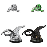 D&D Nolzurs Marvelous Unpainted Miniatures Black Dragon Wyrmling