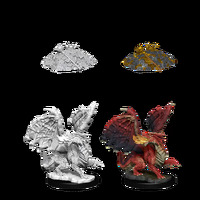 D&D Nolzurs Marvelous Unpainted Miniatures Red Dragon Wyrmling