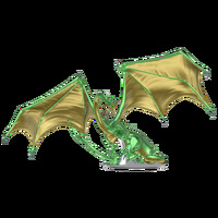 D&D Icons of the Realms Adult Emerald Dragon Premium Figure